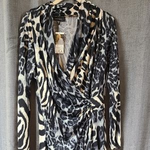 Karen Kane New Size XL Leopard Print Wrap Dress